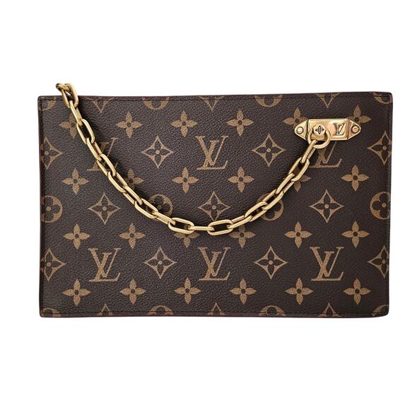 Louis Vuitton Legacy Chain Clutch Monogram Canvas - Picture 1 of 9